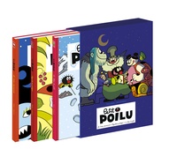 Pierre Bailly et Céline Fraipont - Petit Poilu  : Coffret 3 volumes plus un poster - Tome1, La sirène gourmande ; Tome 3, Pagaille au potager ; Tome 16, Le blues du Yéti.