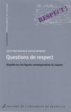 Nathalie Zaccaï-Reyners et Fabienne Brugère - Questions de respect - Enquête sur les figures contemporaines du respect.