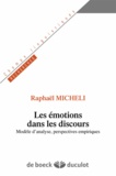 Raphaël Micheli - Les émotions dans les discours - Modèle d'analyse, perspectives empiriques.