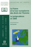 Paul Tavernier - La France et la Cour européenne des droits de l'homme - La jurisprudence en 2005 : Présentation, commentaires et débats.