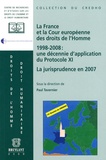 Paul Tavernier - La France et la cour Européenne des Droits de l'Homme - 1998-2008 : une décennie d'application du protocole XI, La jurisprudence en 2007.