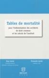 Guy Levie et François Levie - Tables de mortalité - Pour l'indemnisation des accidents de droit commun et les calculs de l'usufruit.