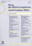 Fabrice Picod - Revue des Affaires Européennes 2013/3 : Law & European Affairs.