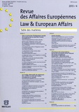 Fabrice Picod - Revue des Affaires Européennes 2013/4 : Law & European Affairs.