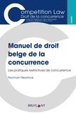Norman Neyrinck - Manuel de droit belge de la concurrence - Les pratiques restrictives de concurrence.
