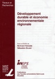 Bertrand Hamaide et Sébastien Brunet - Développement durable et économie environnementale régionale.