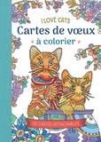  Chantecler - I love cats Cartes de voeux à colorier - 20 cartes détachables.