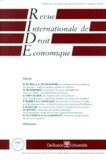 Werner Rumphorst et  Collectif - Revue Internationale De Droit Economique Tome 13 N°1 1999.
