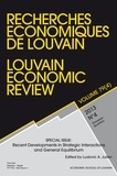 Ludovic Julien - Recherches économiques de Louvain Volume 79 N° 4/2013 : Recent developments in strategic interactions and general equilibrium.