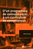 Michel Develay - D'un programme de connaissances à un curriculum de compétences.