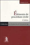 Georges de Leval - Eléments de procédure civile.
