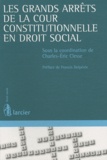 Charles-Eric Clesse - Les grands arrêts de la Cour constitutionnelle en droit social.