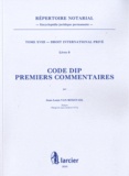 Jean-Louis Van Boxstael - Code DIP - Premiers commentaires.