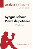 Emilio Sciarrino - Syngué Sabour. Pierre de patience de Atiq Rahimi - Fiche de lecture.