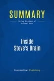 Publishing Businessnews - Summary: Inside Steve's Brain - Review and Analysis of Kahney's Book.