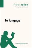 Angélique de Laforcade - Le langage (fiche notion) - Comprendre la philosophie.