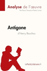 Elena Pinaud - Antigone d'henry bauchau (fiche de lecture).