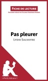 Lydie Salvayre - Pas pleurer - Résumé complet et analyse détaillée de l'oeuvre.