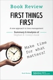  50Minutes - Book Review  : Book Review: First Things First by Stephen R. Covey - A new approach to time management.