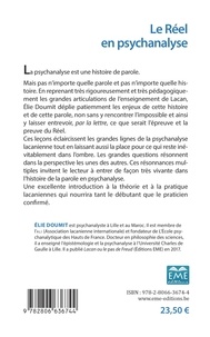 Le réel en psychanalyse. Entre épreuve et preuve