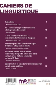 Cahiers de linguistique N° 45-2/2019 Discours et dénominations
