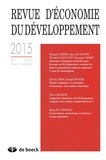  XXX - Revue d'économie du développement N° 2015/1 : .
