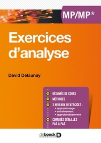 David Delaunay - Exercices d'analyse - MP/MP*.