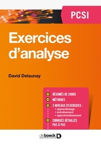 David Delaunay - Exercices d'analyse - PCSI.