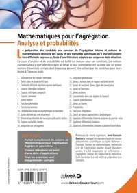 Mathématiques pour l'agrégation. Analyse et probabilités 2e édition