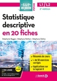 Stéphanie Baggio et Stéphane Rothen - Statistique descriptive en 20 fiches.