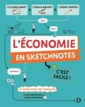 Claire Fumat et Emilie Boudet - L'économie en sketchnotes - C'est facile ! 60 fiches pour tout visualiser.