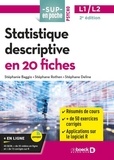 Stéphanie Baggio et Stéphane Rothen - Statistique descriptive en 20 fiches.