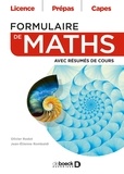 Olivier Rodot et Jean-Etienne Rombaldi - Formulaire de maths - Avec résumés de cours.