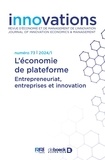 Collectif - Innovations n° 73 - L’économie de plateforme. Entrepreneuriat, entreprises et innovation.