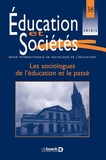 Jean-Louis Derouet - Education et Sociétés N° 38, 2016/2 : Les sociologues de l'éducation et le passé.