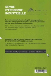 Revue d'économie industrielle N° 161, 1er trimestre 2018