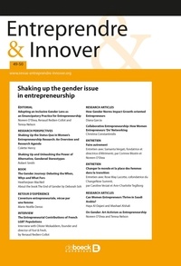  Collectif - Entreprendre & Innover n° 49-50 - Shaking up the gender issue in entrepreneurship.