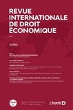  Collectif - Revue internationale de droit économique 2020/2 - Varia.