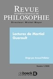  Collectif - Revue internationale de philosophie 2020/1 - Lectures de Martial Gueroult.