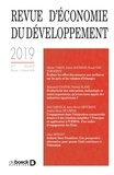  Collectif - Revue d'économie du développement 2019/1.