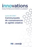 Dimitri Uzunidis - Innovations N° 58/2019/1 : Communautés de connaissances et agilité créative.