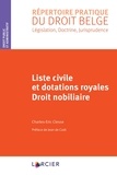 Clesse de Codt - Liste civile et dotations royales - Droit nobiliaire.
