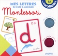 Marguerite Morin - Mes lettres en pâte à modeler Montessori - Avec 26 fiches géantes, 2 pots de pâte à modeler, 1 livret pour les parents.