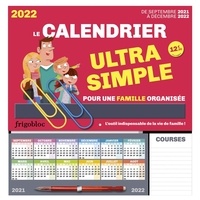  Play Bac - Le calendrier ultra simple pour une famille organisée - De septembre 2021 à décembre 2022. Avec 2 maxi-trombones, 1 crayon, et près de 1000 stickers colorés.