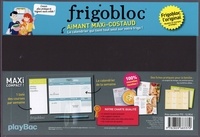 Frigobloc. Le calendrier hebdo maxi-aimanté pour se simplifier la vie ! Avec 1 porte-mines  Edition 2023-2024