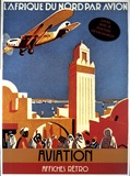  Place des Victoires - Aviation, affiches rétro - Avec 8 posters détachables.