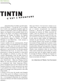 Tintin c'est l'aventure N° 5, juin-novembre 2020 A la recherche de Tchang
