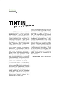 Tintin c'est l'aventure N° 6, novembre 2020 - février 2021 Aux frontières de l'étrange