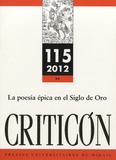 Marc Vitse - Criticon N° 115/2012 : La poesia épica en el Siglo de Oro.
