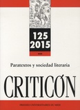 Marc Vitse - Criticon N° 125/2015 : Paratextos y sociedad literaria.